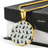 Labrador Retriever Pattern Print Luxury Necklace-Free Shipping