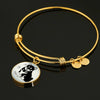 Shiba Inu Dog Circle Pendent Luxury Bangle-Free Shipping