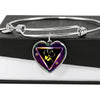 Vizsla Dog Art Print Heart Pendant Bangle-Free Shipping