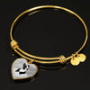 Boston Terrier Print Heart Pendant-Free Shipping