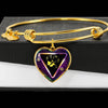 Vizsla Dog Art Print Heart Pendant Bangle-Free Shipping