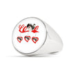 Japanese Chin Print Signet Ring-Free Shipping
