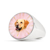 Labrador Retriever Print Signet Ring
