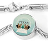 Yorkshire Terrier (Yorkie) Texas Print Bracelet-Free Shipping