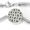 Labrador Retriever Pattern Print Luxury Circle Charm Bracelet-Free Shipping