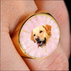 Labrador Retriever Print Signet Ring