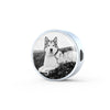Alaskan Malamute Print Circle Charm Luxury Bracelet -Free Shipping
