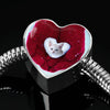 Cute Burmilla Cat Print Heart Charm Steel Bracelet-Free Shipping