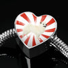 American Eskimo Dog Print Heart Charm Steel Bracelet-Free Shipping