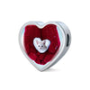 Cute Burmilla Cat Print Heart Charm Steel Bracelet-Free Shipping