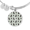 Labrador Retriever Pattern Print Luxury Bangle-Free Shipping