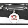 Japanese Chin Print Bangle-Free Shipping