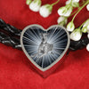 Italian Greyhound Dog Print Heart Charm Leather Bracelet-Free Shipping