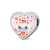 Maltese Dog Print Heart Charm Leather Bracelet-Free Shipping