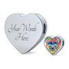 Colorful French Bulldog Heart Charm Leather Woven Bracelet-Free Shipping