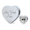 Cute Pet Art Print Heart Charm Leather Bracelet