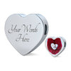 Cute Burmilla Cat Print Heart Charm Steel Bracelet-Free Shipping