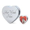 British Shorthair Cat Print Heart Charm Steel Bracelet-Free Shipping