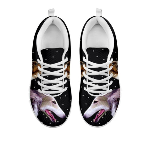 Cute Borzoi Dog Print Running Shoes For Women-Free Shipping-For 24 Hours Only-Paww-Printz-Merchandise