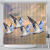 Seagulls Birds Flying Print Shower Curtains-Free Shipping
