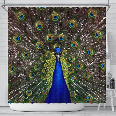 Lovely Peacock Bird Print Shower Curtains-Free Shipping