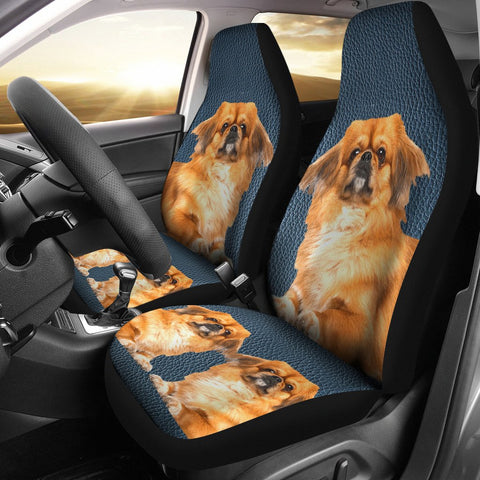 Cute Pekingese Dog Print Car Seat Covers-Free Shipping