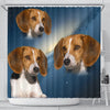 American Foxhound Print Shower Curtains-Free Shipping