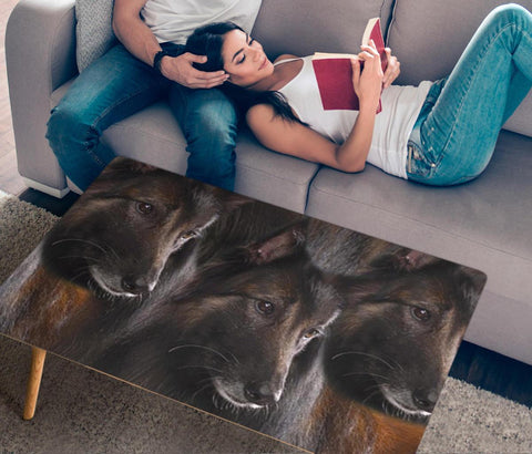 Belgian Tervuren Dog Print Rectangular Coffee Table