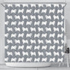 Samoyed Dog Pattern Print Shower Curtains-Free Shipping