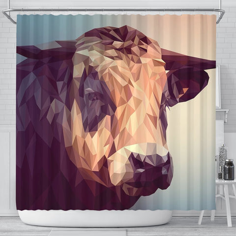Cattle Vector Art Print Shower Curtains-Free Shipping