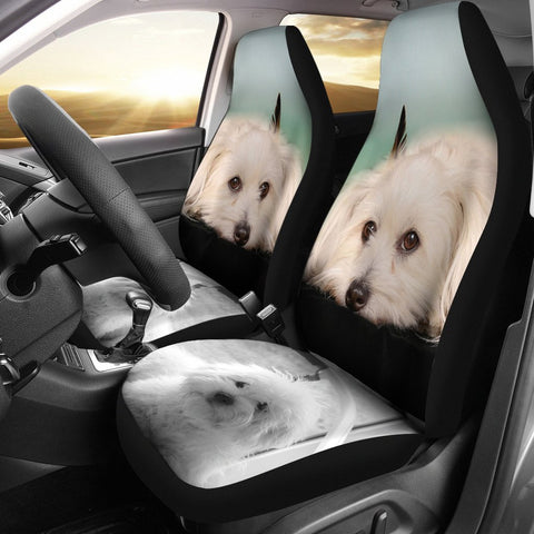 Coton De Tulear Dog Print Car Seat Covers-Free Shipping