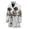 Amazing English Springer Spaniel Dog Print Women's Bath Robe-Free Shipping