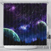 Outer Space Print Shower Curtains-Free Shipping