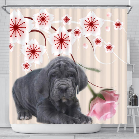 Neapolitan Mastiff Print Shower Curtain-Free Shipping