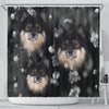 Finnish Lapphund Print Shower Curtains-Free Shipping