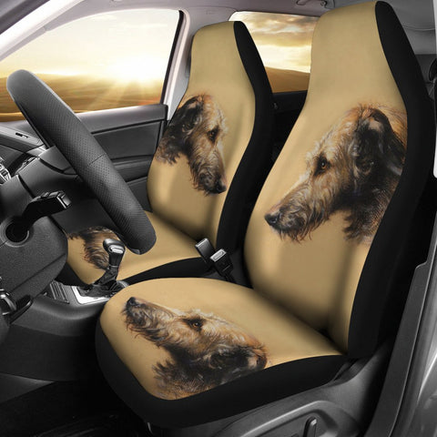 Irish Wolfhound Print Car Seat Covers- Free Shipping