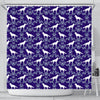 German Shepherd Dog Floral Print Shower Curtains-Free Shipping