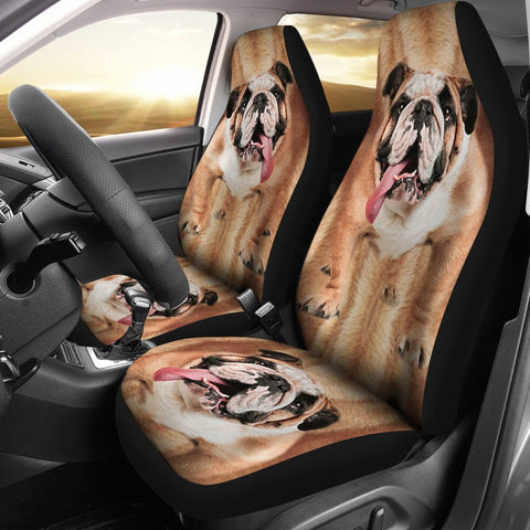 BullDog Print Car Seat Covers-Free Shipping