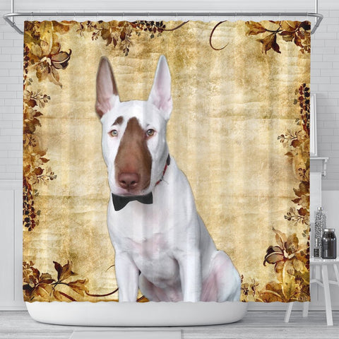 Bull Terrier Print Shower Curtains-Free Shipping