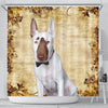 Bull Terrier Print Shower Curtains-Free Shipping