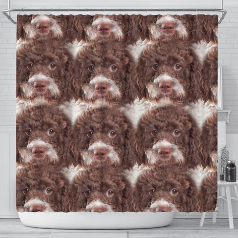 Lagotto Romagnolo Dog Print Shower Curtain-Free Shipping