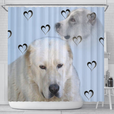 Amazing Central Asian Shepherd Dog Print Shower Curtain-Free Shipping