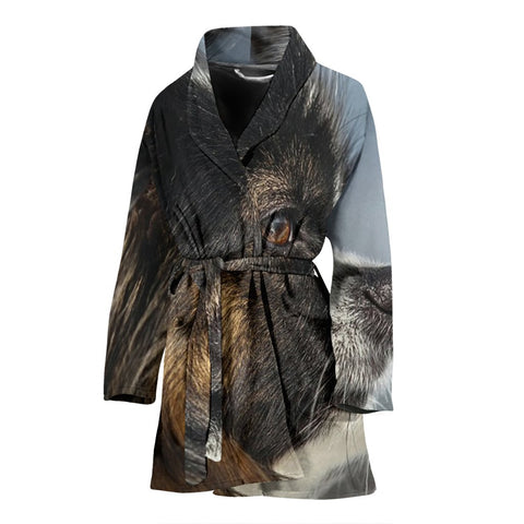 Amazing Papillon Dog Print Women's Bath Rob-Free Shipping