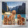Nova Scotia Duck Tolling Retriever Print Shower Curtains-Free Shipping