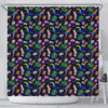 Lovely Parrot Floral Print Shower Curtains-Free Shipping