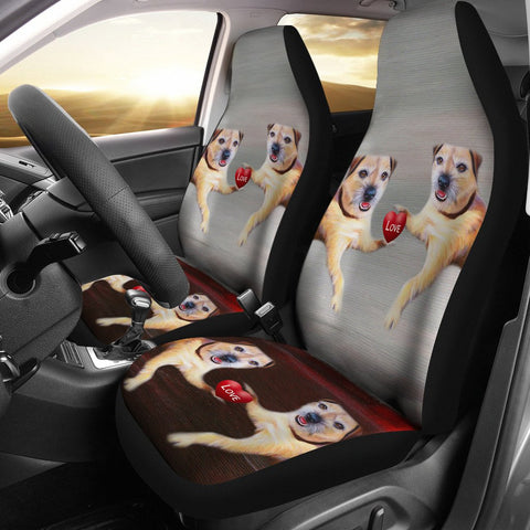 Border Terrier Print Car Seat Covers- Free Shipping