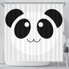 Cute Panda Bear Art Print Shower Curtains-Free Shipping