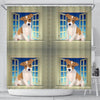 Jack Russell Terrier Print Shower Curtain-Free Shipping