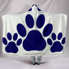 Dog Paws Art Print Hooded Blanket