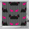 Scottish Terrier Dog Print Shower Curtain-Free Shipping